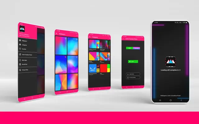 Wallpapers, Color & Gradient Picker android App screenshot 0